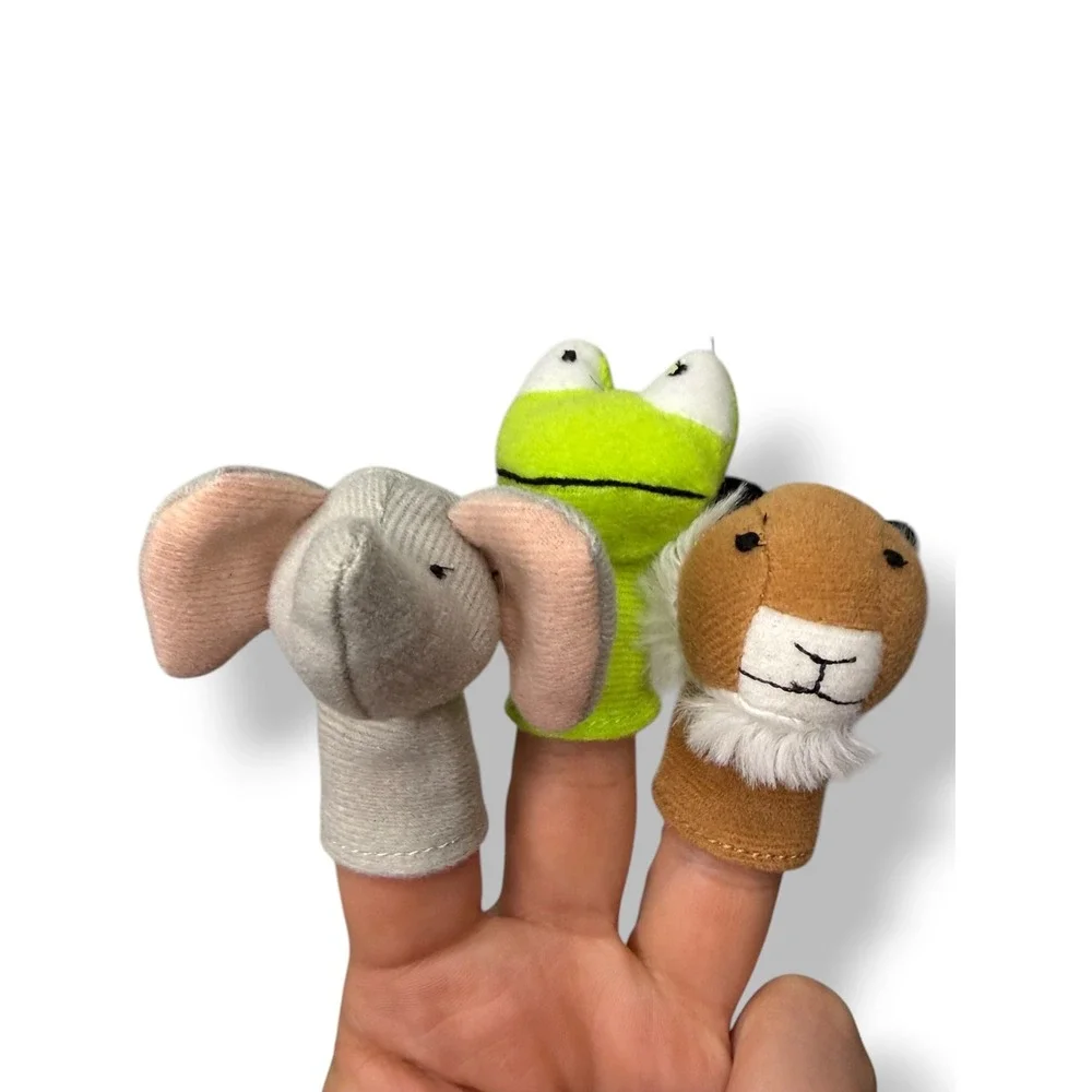 IKEA TITTA DJUR Set of 9 Colorful Animal Finger Puppets